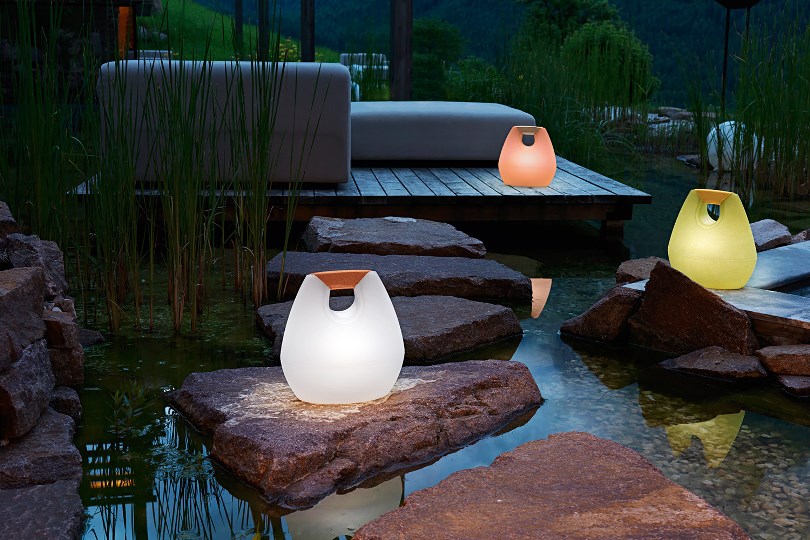 lampade di design per illuminare gli spazi esterni portatile Borsalina Mondoluce outdoor